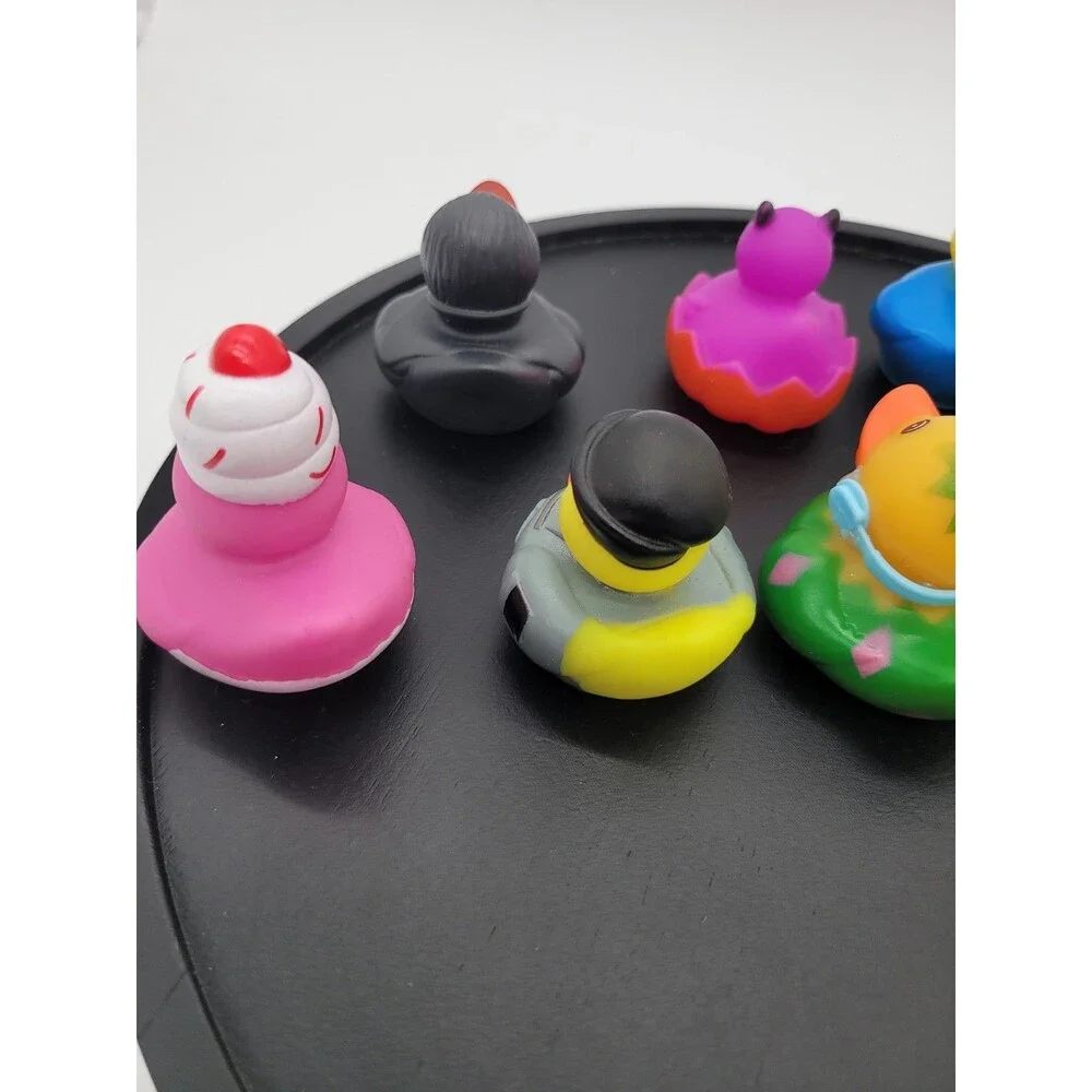 9 lot of Rubber Duckies, Vampire Duck Skull crossbones Cupcake  Duck 2
